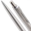 Шариковая ручка Parker Jotter Steel K61, цвет: Steel CT, стержень: Mblue
