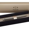Шариковая ручка Parker Jotter Steel K61, цвет: Steel CT, стержень: Mblue